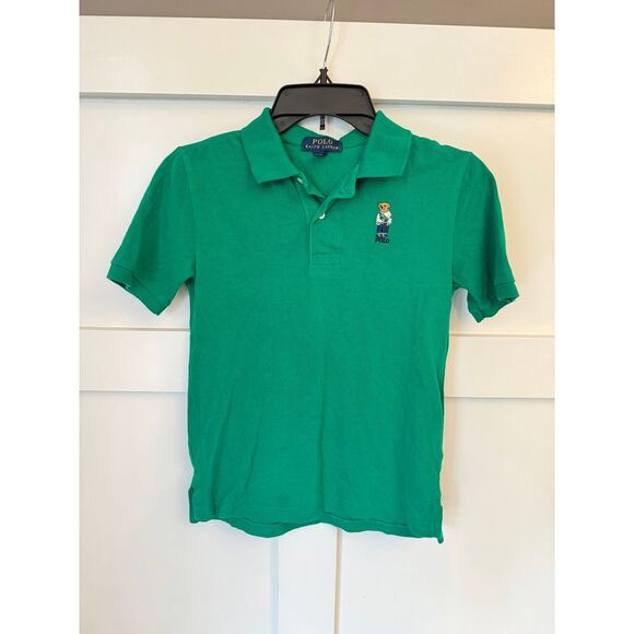 Polo Ralph Lauren Other - Polo Ralph Lauren S/S‎ Bear Polo Shirt Green Boys Medium